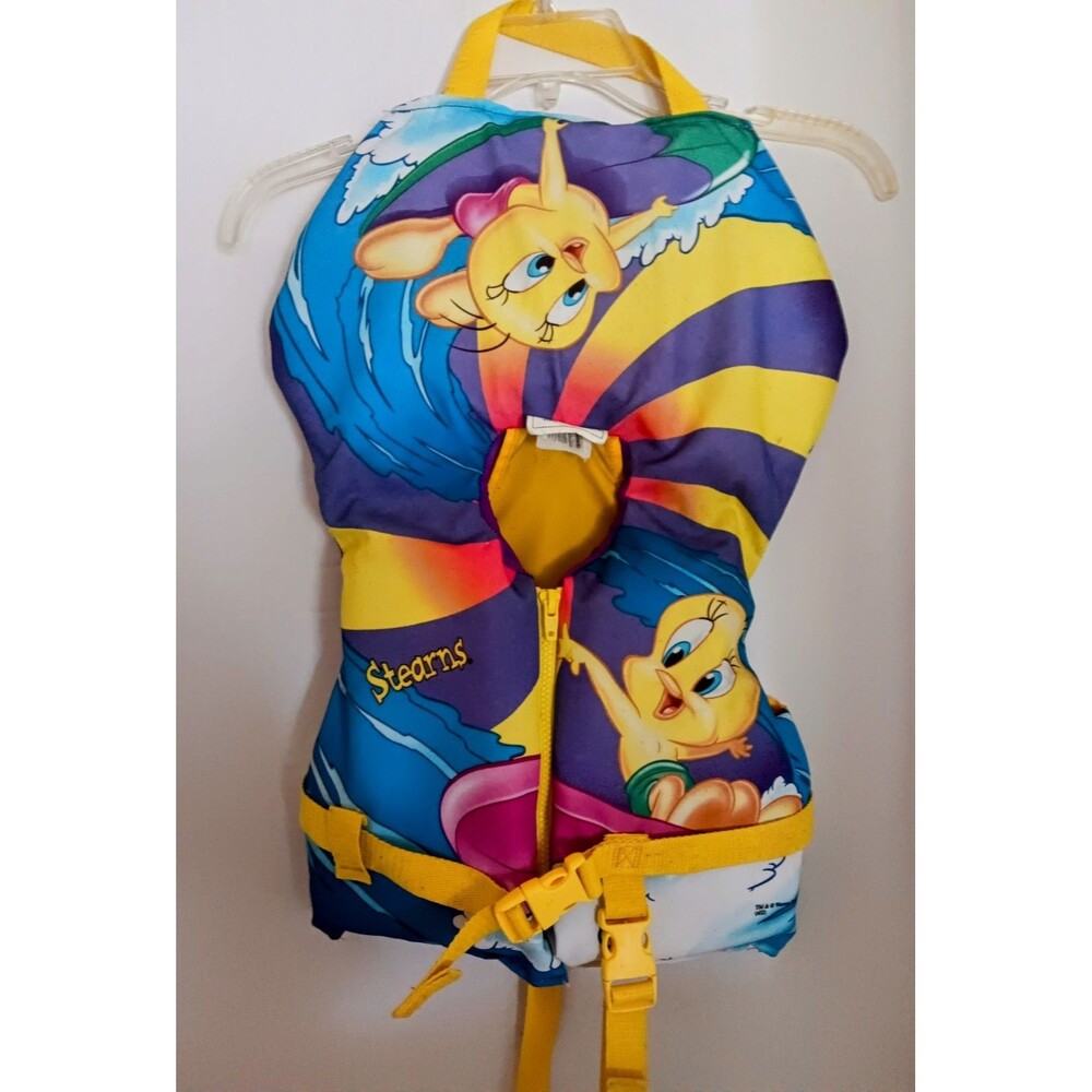 Sterns Tweety Bird Childs Life Vest Jacket Youth 30-50 Ib